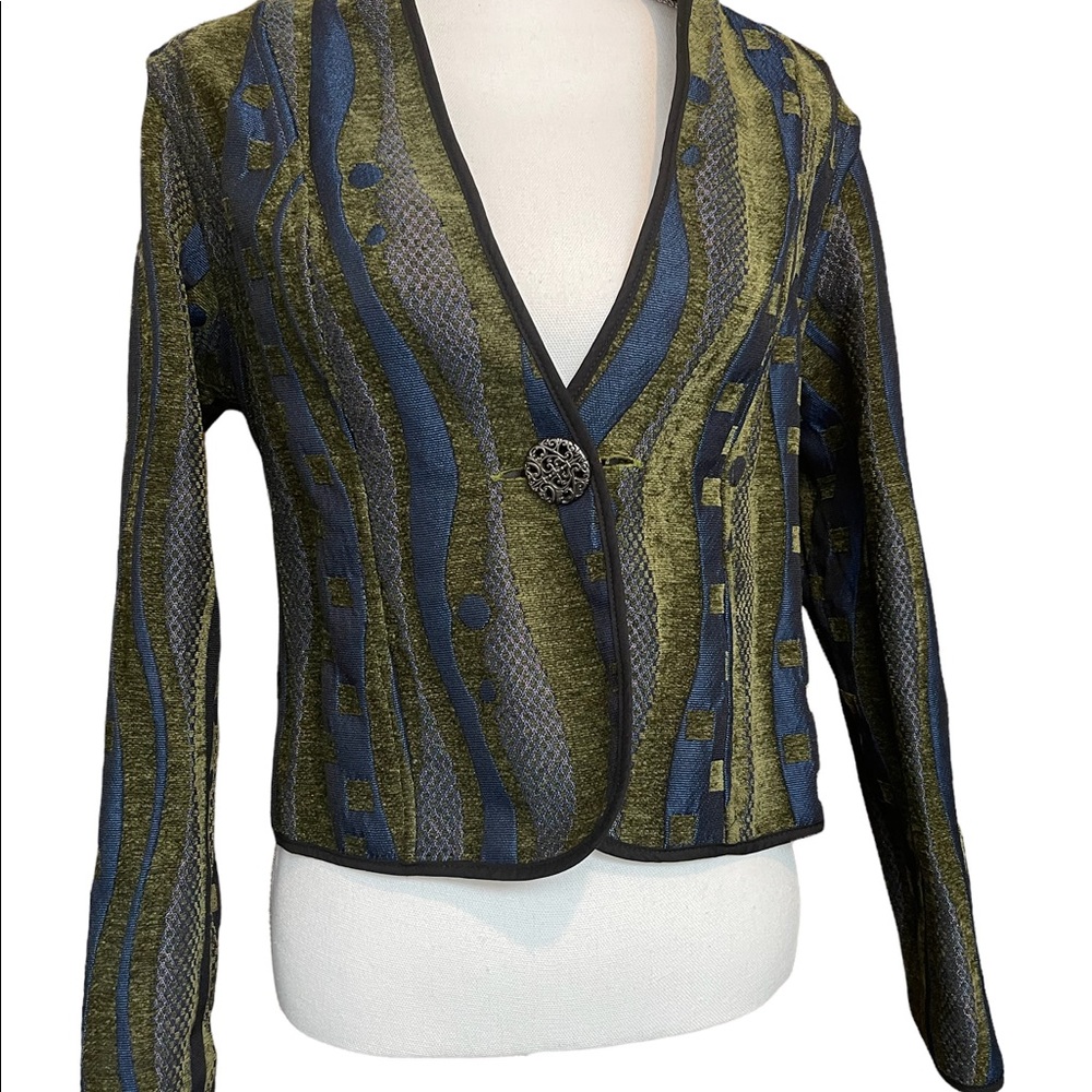 Women’s Reversible Patterned Light Jacket, Size M… - image 2